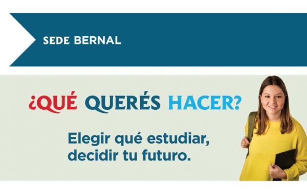 Sede Bernal: Jornada Abierta – Orientación Vocacional