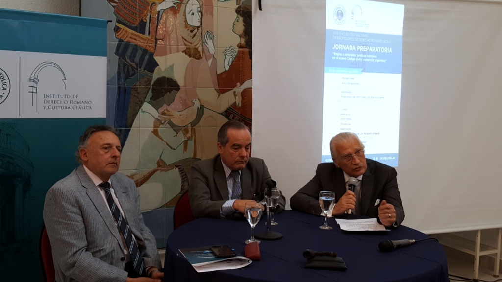 Jornada Preparatoria al XXIII Encuentro Nacional de Profesores de Derecho Romano