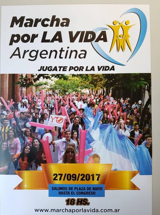 Convocatoria a la “Marcha por la Vida”