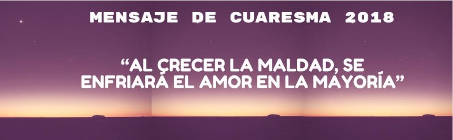 Mensaje de Cuaresma del Papa Francisco