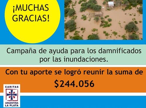 Cáritas agradece por la colecta para Salta y Tucumán