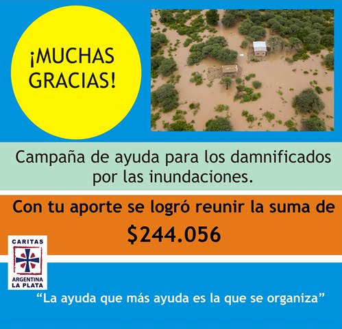 Cáritas agradece por la colecta para Salta y Tucumán