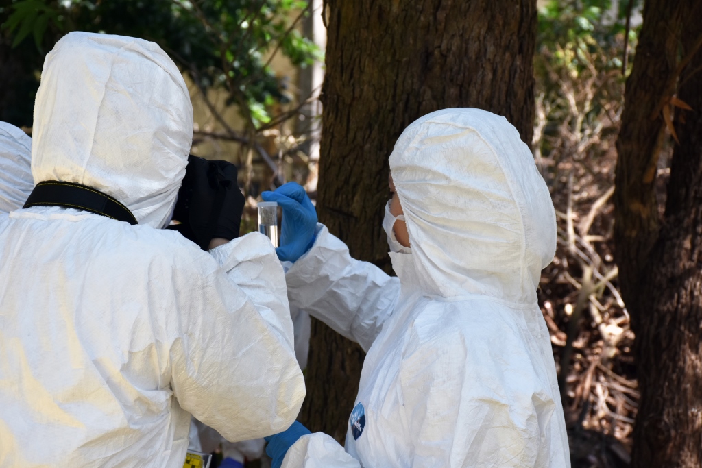 La Lic. en Criminalística realizó prácticas en el Campo de Deportes