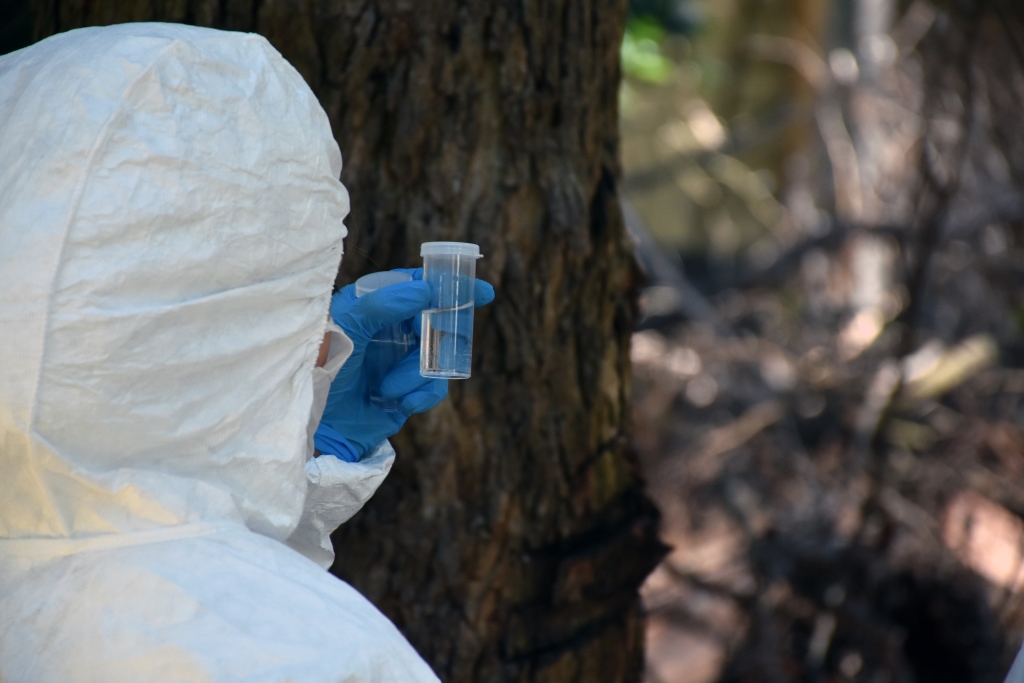 La Lic. en Criminalística realizó prácticas en el Campo de Deportes