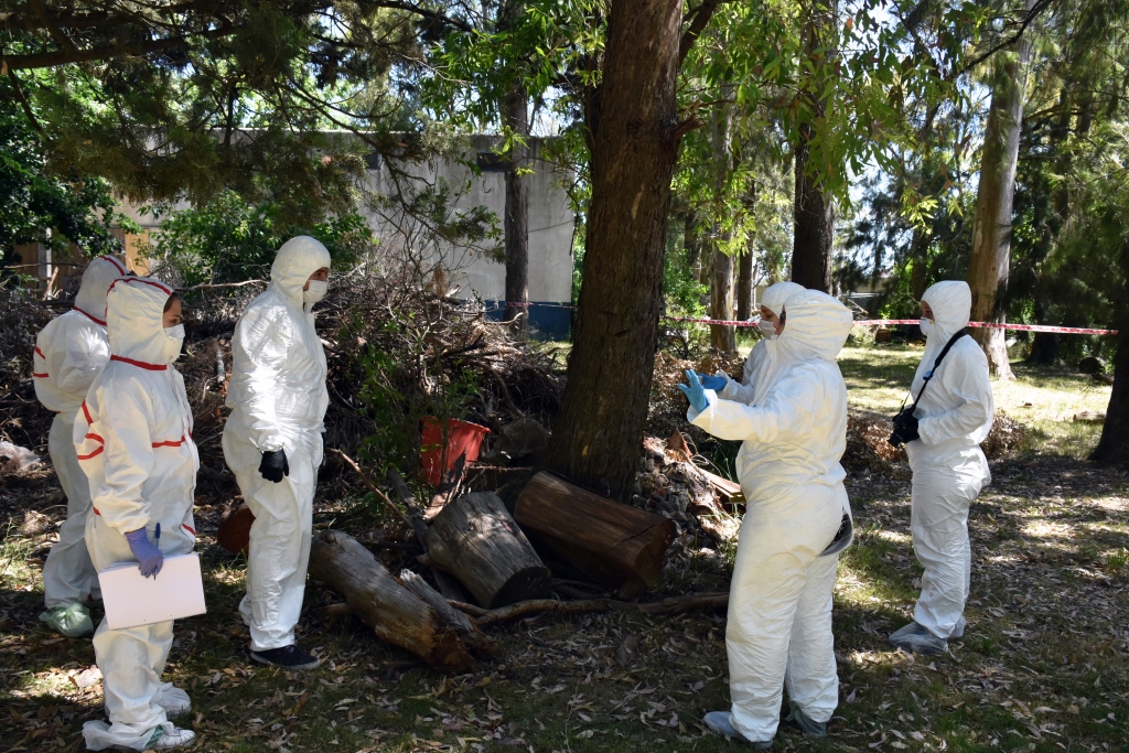 La Lic. en Criminalística realizó prácticas en el Campo de Deportes