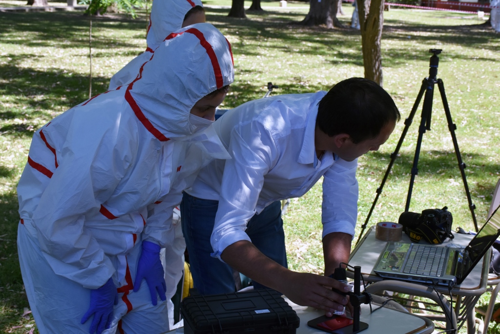 La Lic. en Criminalística realizó prácticas en el Campo de Deportes