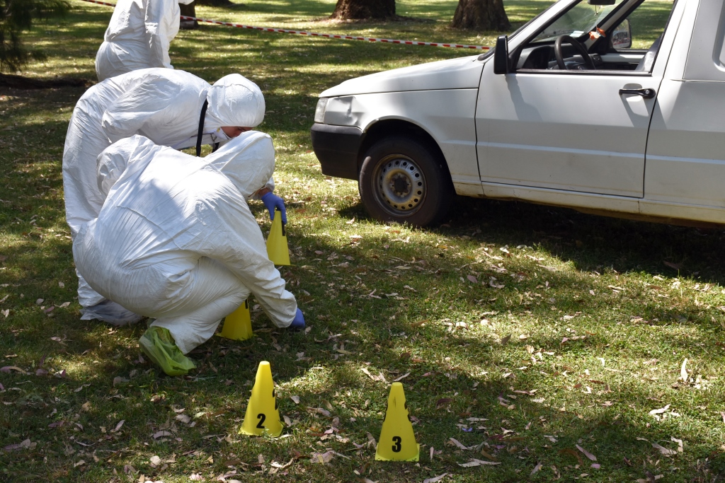La Lic. en Criminalística realizó prácticas en el Campo de Deportes