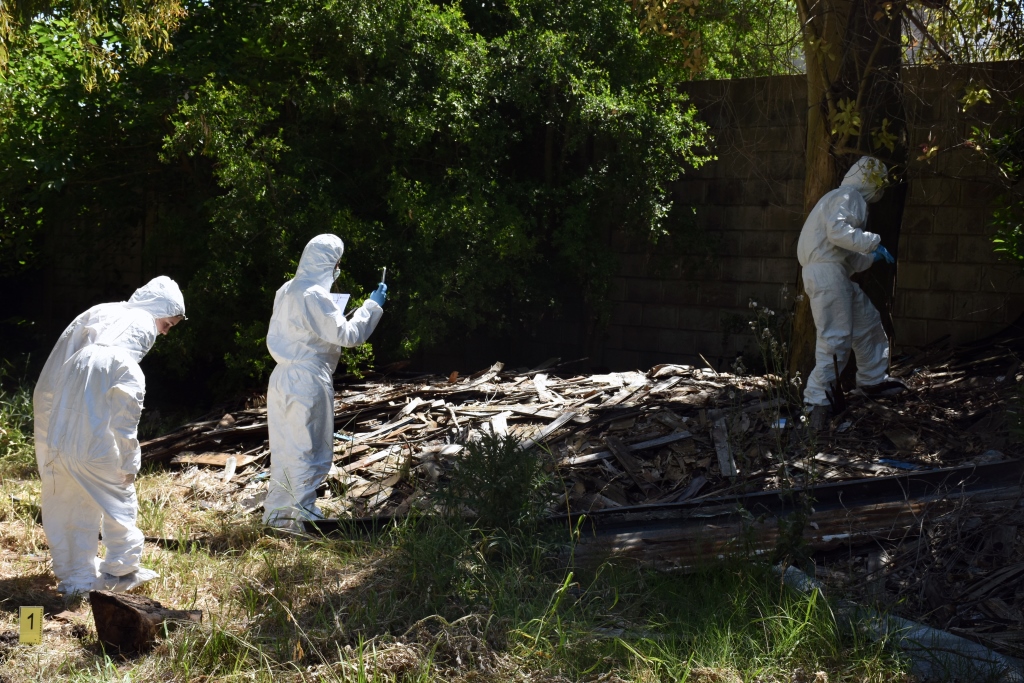 La Lic. en Criminalística realizó prácticas en el Campo de Deportes