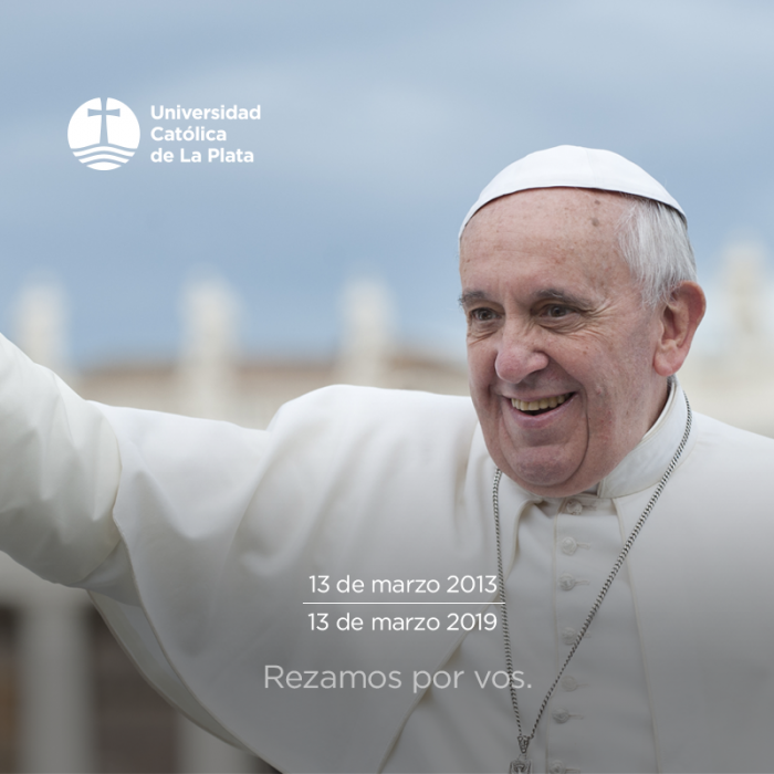 El papa Francisco en el sexto aniversario de su pontificado