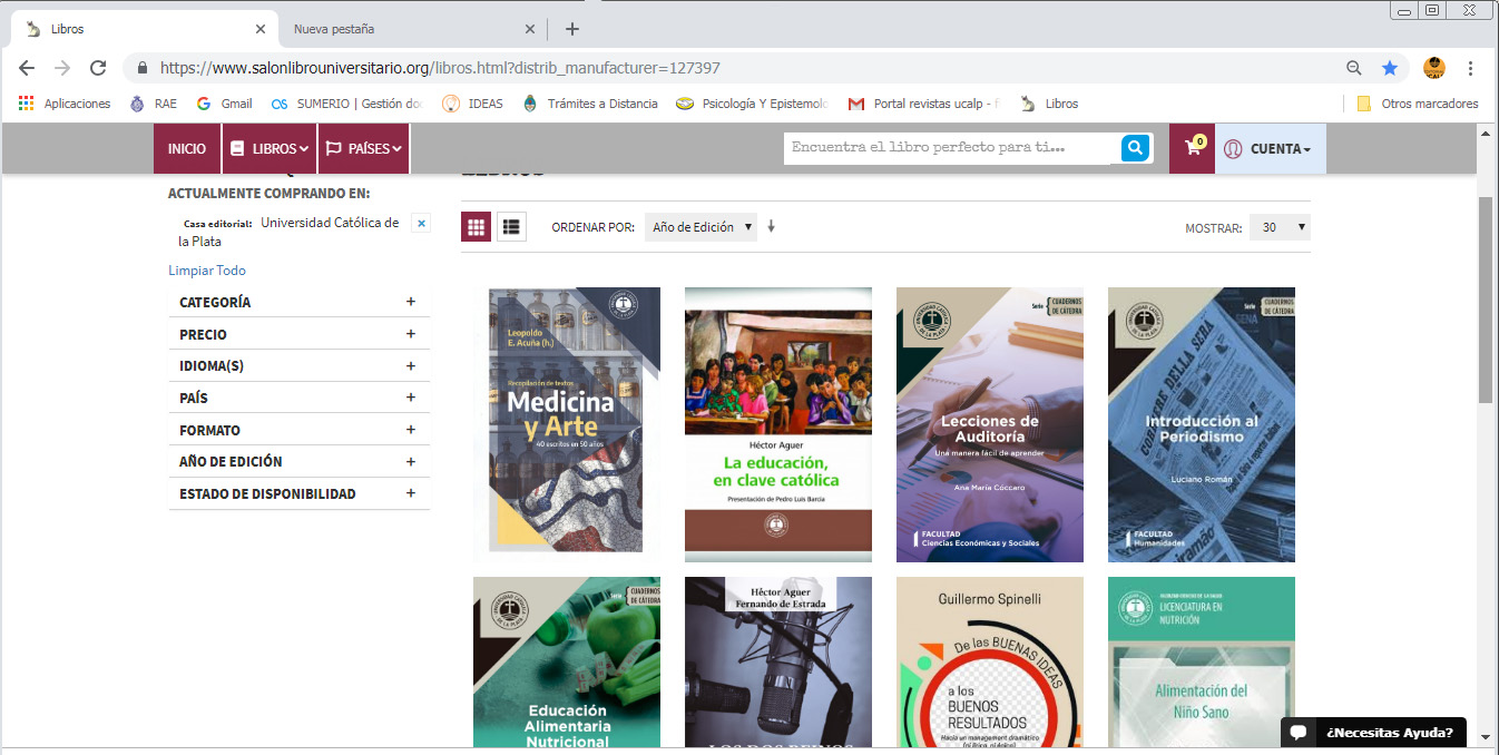 Títulos del fondo editorial UCALP, disponibles en Colombia y México 