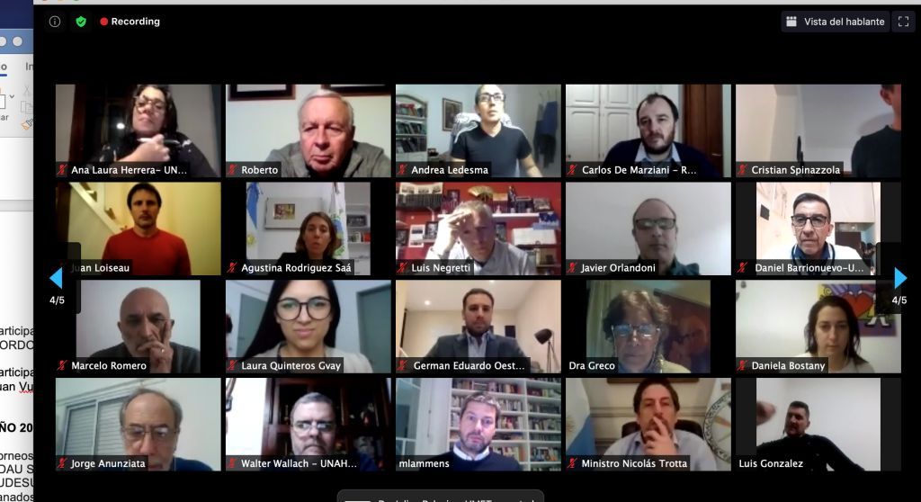 Reunión de la Federación del Deporte Universitario Argentino y Nación