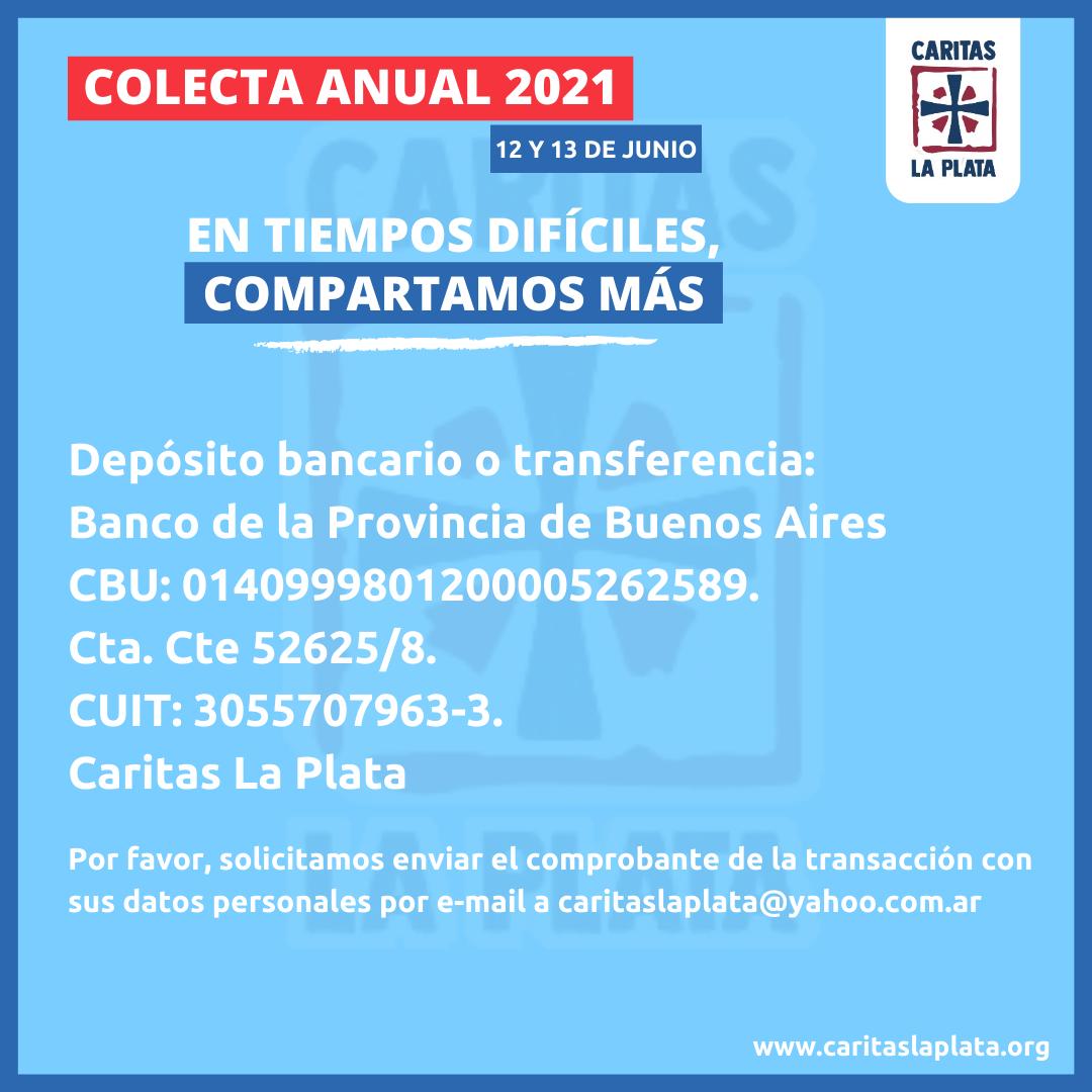Colecta Anual de Cáritas La Plata