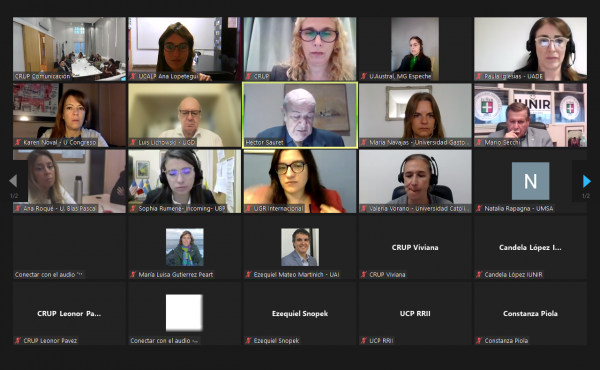 Primer reunión anual de la Unidad de Vinculación Académica de Relaciones Internacionales del CRUP