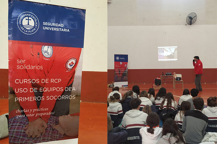 Los alumnos del colegio Garicoïts recibieron una capacitación en RCP