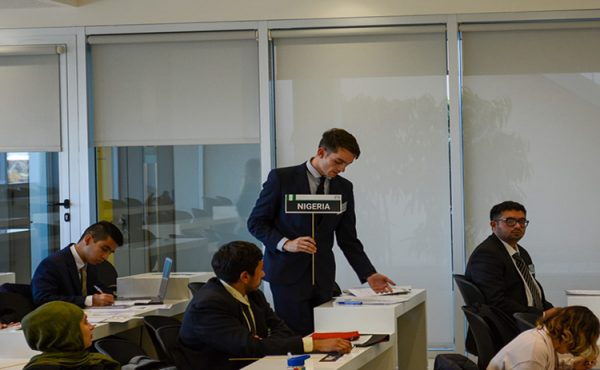 Alumno participó con éxito en Modelo de Naciones Unidas