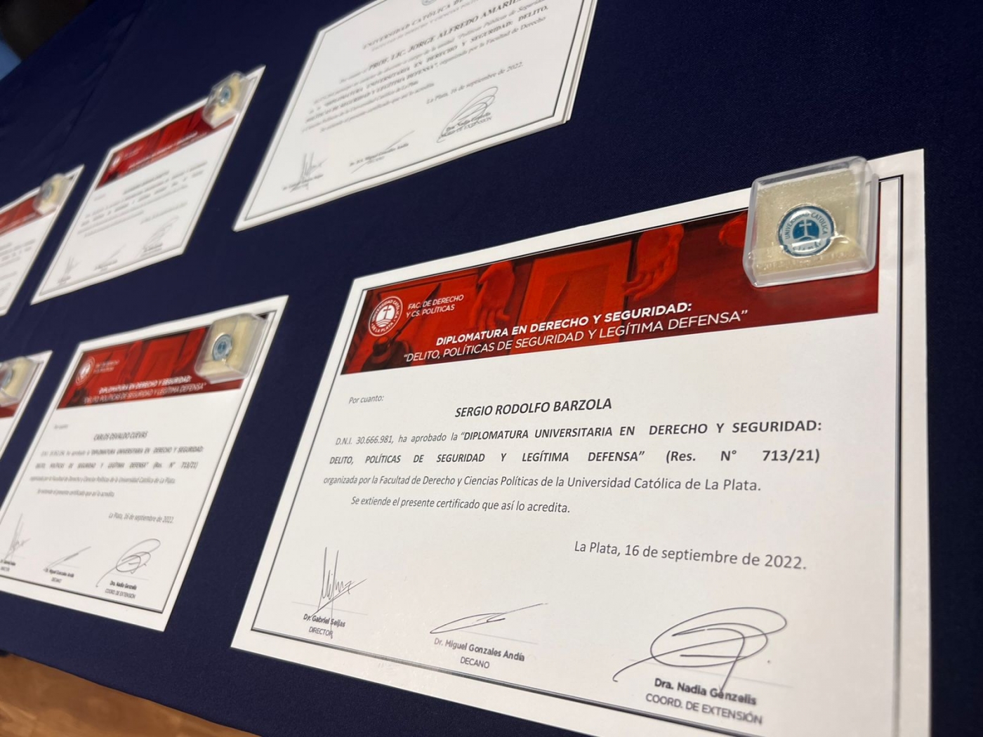 Finalizó la Diplomatura en Derecho y Seguridad