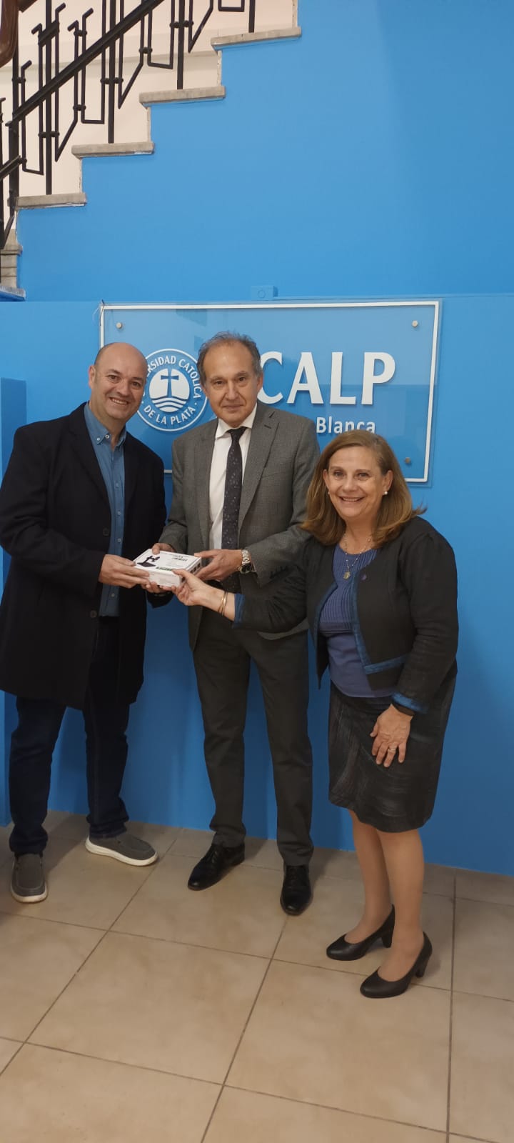 Visita de autoridades de la UCALP a la Sede Bahía Blanca