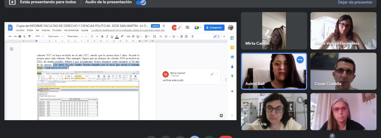 Autoevaluación de las Facultades, Extensión y Subsedes 