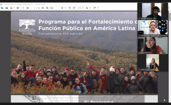 Se realizó un Conversatorio con becaria de la Fundación Botín