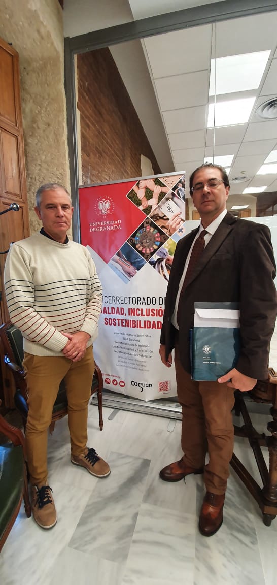 El Director del Museo de Arte Contemporáneo Beato Angélico de la UCALP, Dr. Walter Di Santo, fue recibido en el Rectorado de la Universidad de Granada, España 