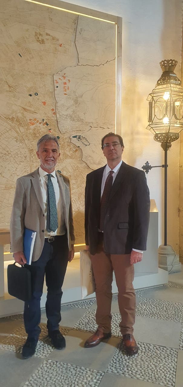 El Director del Museo de Arte Contemporáneo Beato Angélico de la UCALP, Dr. Walter Di Santo, fue recibido en el Rectorado de la Universidad de Granada, España 