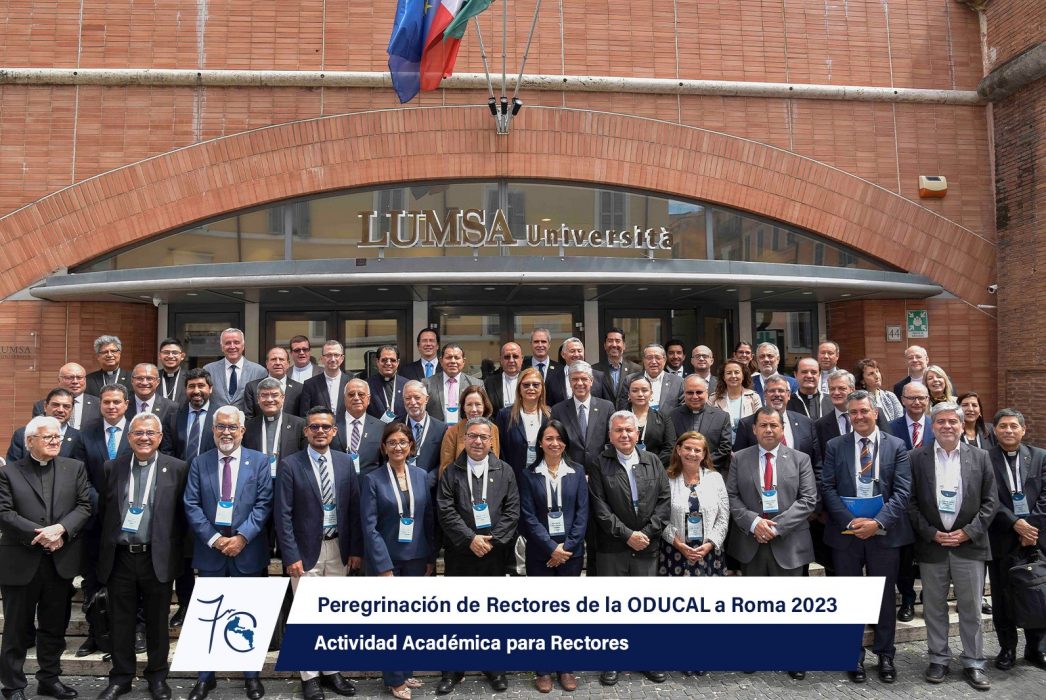 La UCALP en la Peregrinación de Rectores de la ODUCAL a Roma 2023