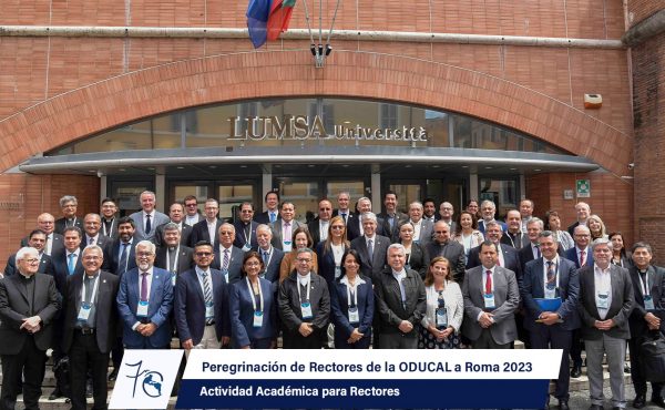 La UCALP en la Peregrinación de Rectores de la ODUCAL a Roma 2023