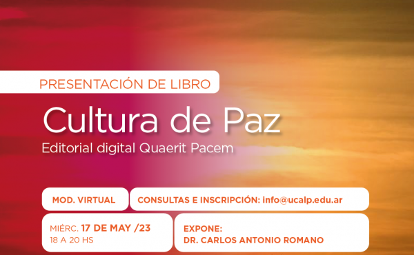 Presentación del libro: “Cultura de Paz”