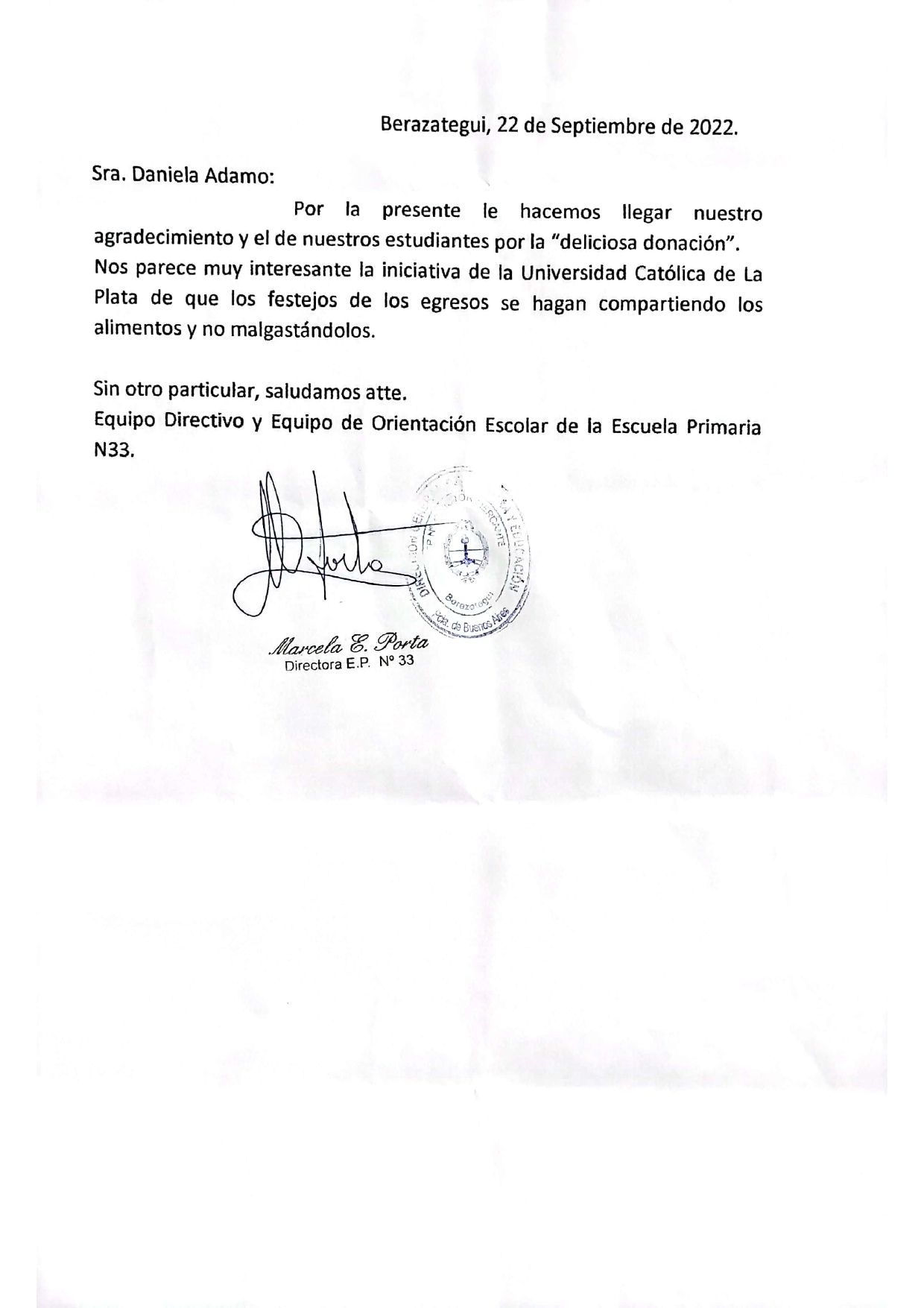 Continuamos con las recibidas sustentables y solidarias UCALP