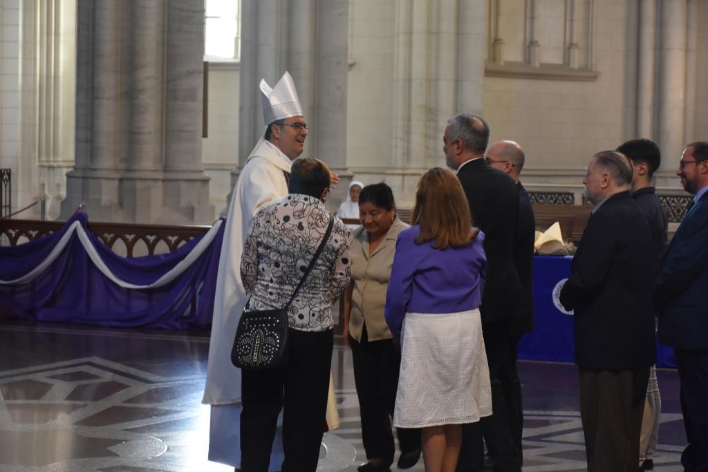 Junto a Monseñor Mestre celebramos la misa por el 60 aniversario de la UCALP