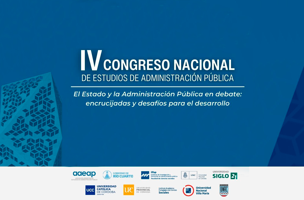 Invitación a participar del IV Congreso Nacional de Estudios de Administración Pública
