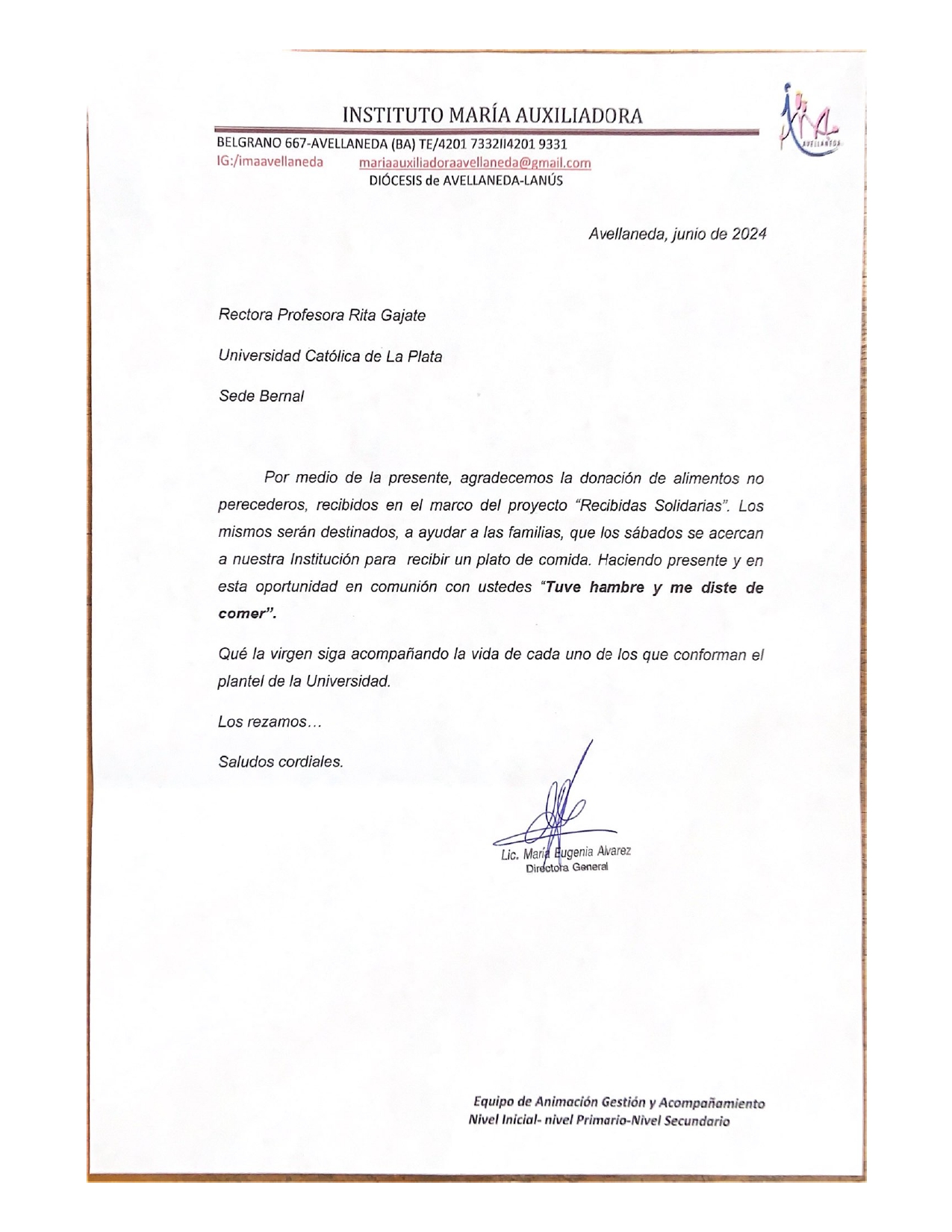 El Programa de Recibidas Solidarias y Sustentables continúa con éxito en la Sede Bernal