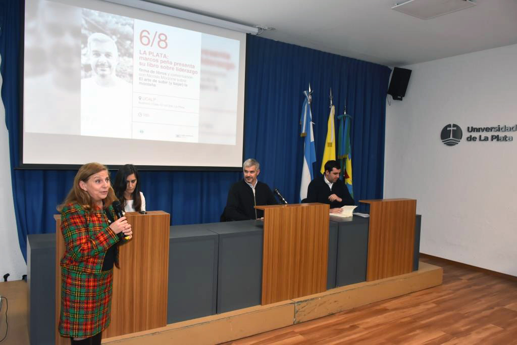 Ante un auditorio colmado, Marcos Peña presentó su libro sobre liderazgo en la UCALP