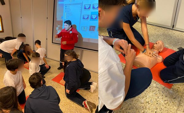 Alumnos de una escuela de City Bell recibieron capacitación en RCP