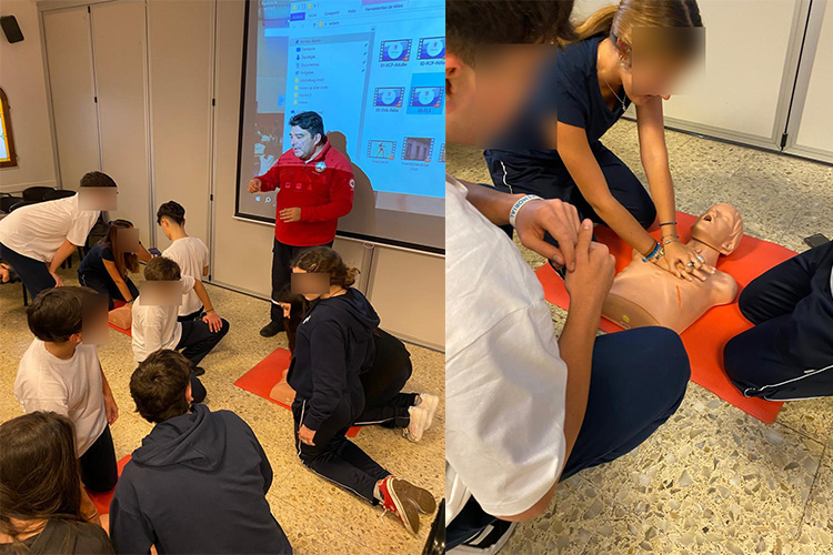 Alumnos de una escuela de City Bell recibieron capacitación en RCP