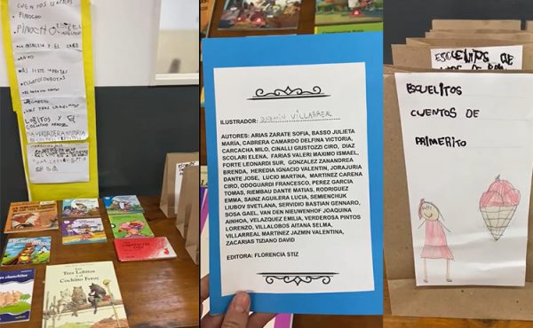 Caperucita, Pinocho y el Gato con Botas, por los chicos de 1º grado del Estrada