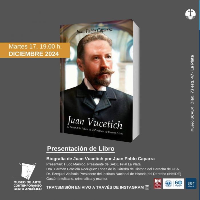 Presentan la gran biografía de don Juan Vucetich