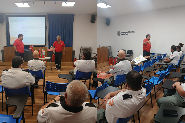 Capacitan a personal de seguridad de la UCALP