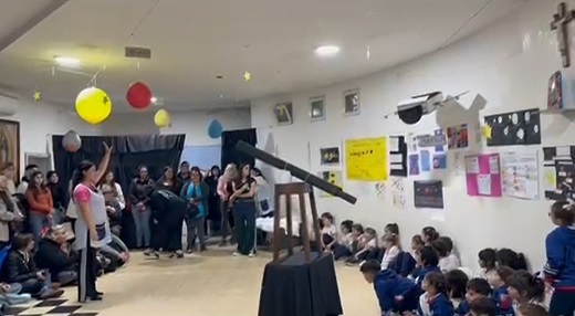 Los niños del Jardín Estrada compartieron su experiencia en el Planetario