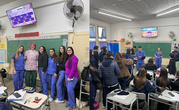 Estudiantes de Odontología brindaron una charla sobre salud bucal en el Estrada
