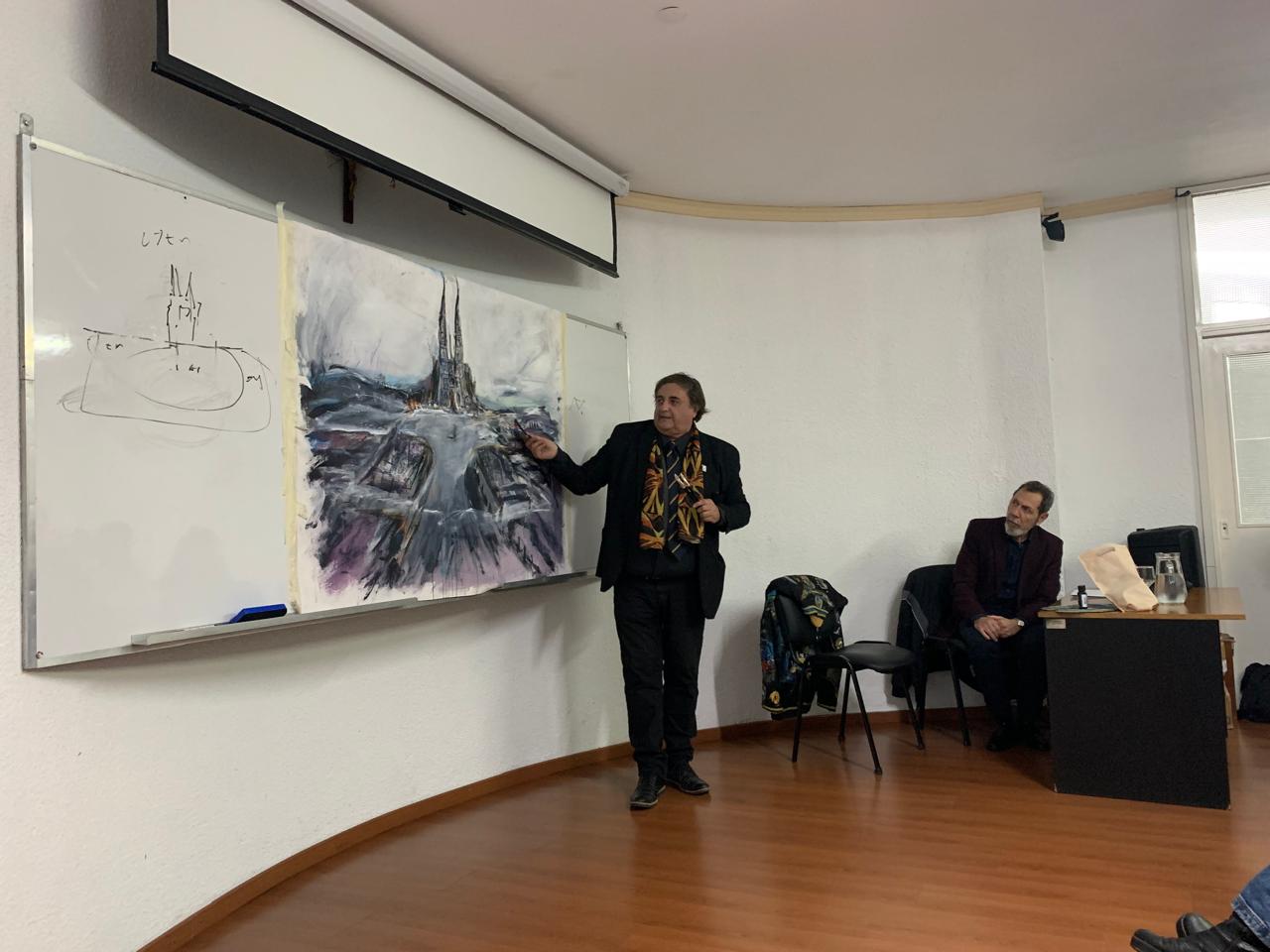 La Facultad de Arquitectura y Diseño inauguró una muestra de arte en la Sede Bernal