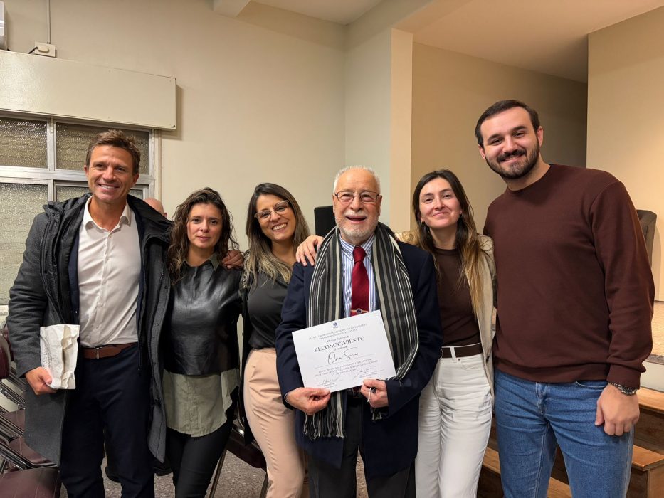Homenaje al profesor Sorini en la facultad de Ciencias Económicas y Sociales