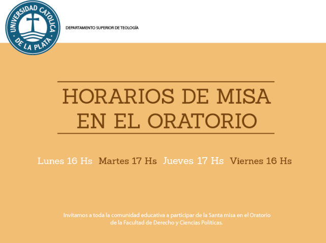 El Departamento Superior de Teología invita a toda la comunidad educativa a participar de la Santa Misa