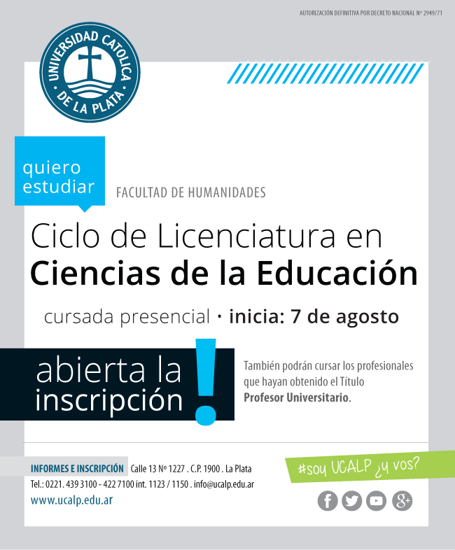 Ciclo de Licenciatura en Ciencias de la Educación