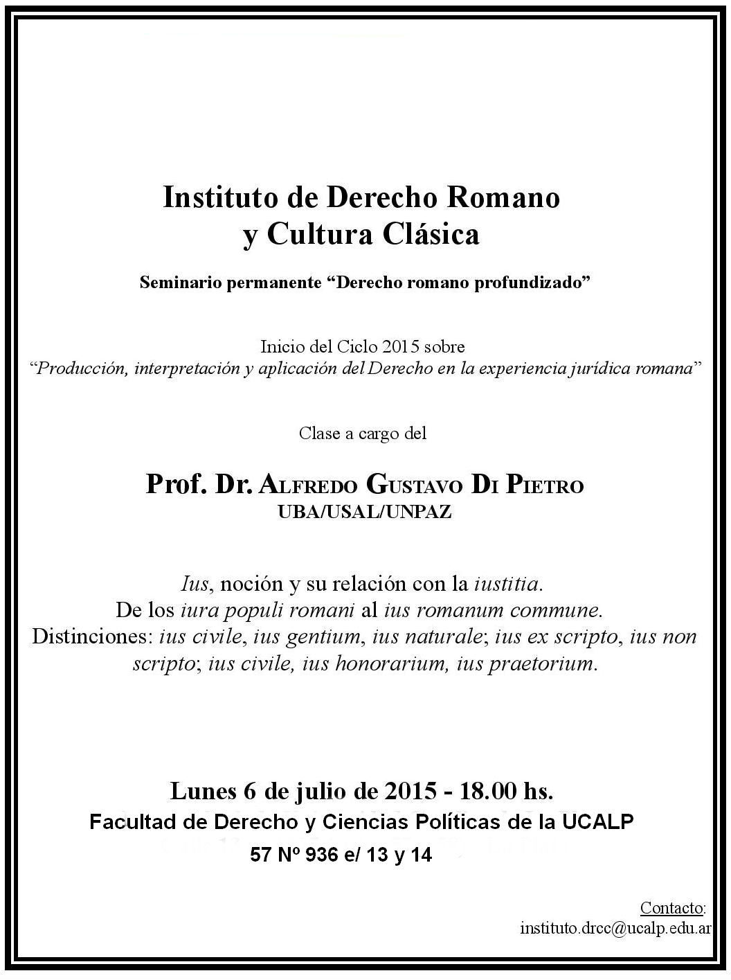 Seminario Derecho Romano