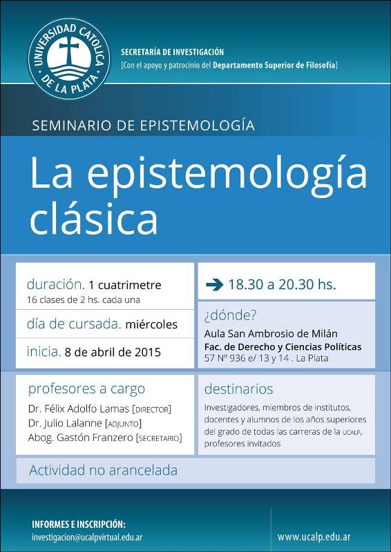 La Epistemología Clásica