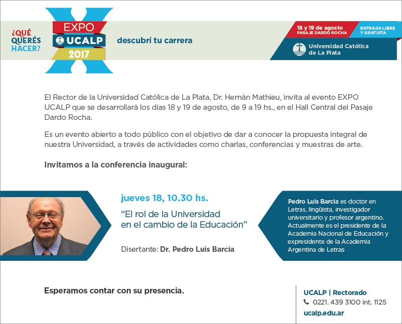 Conferencia Inaugural Expo UCALP